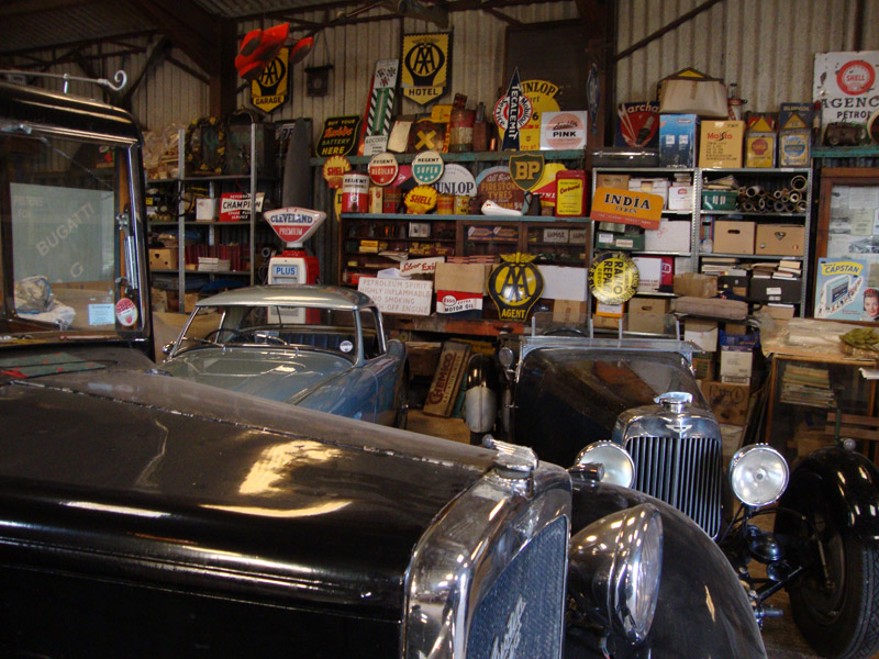 Supplies and hire vintage props and automobilia to themed motoring