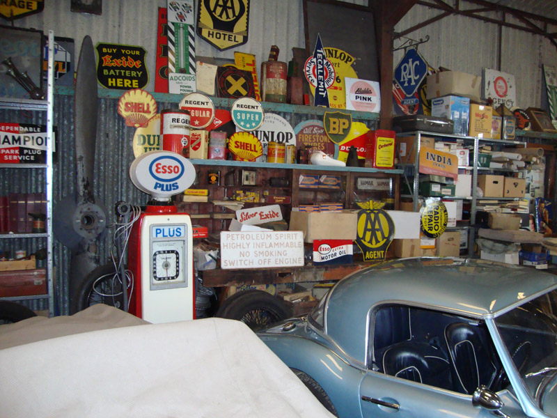 Supplies and hire vintage props and automobilia to themed motoring