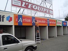 Hand painted sign writing