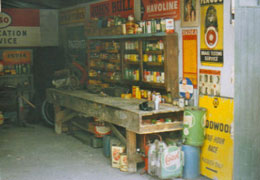 Goodwood pre-war workshop set dressing 20c