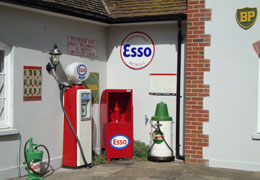 Vintage Petrol Pump Display card5-125